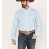 George Strait By Wrangler Men's Plaid Print Button Down Long Sleeve Western Shirt