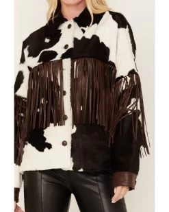 DANCASSAB Women's Taylor Hair-On Hide Fringe Jacket 6 DANCASSAB Women's Taylor Hair-On Hide Fringe Jacket -Western Chic Shop 2000380611 900 P3