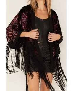 Idyllwind Women's Dean Ikat Velvet Rocket Kimono -Western Chic Shop 2000380700 550 P3