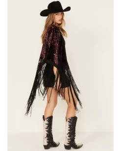 Idyllwind Women's Dean Ikat Velvet Rocket Kimono -Western Chic Shop 2000380700 550 P4