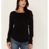 Free People Women's Daisy Chain Cuff Knit Long Sleeve Top