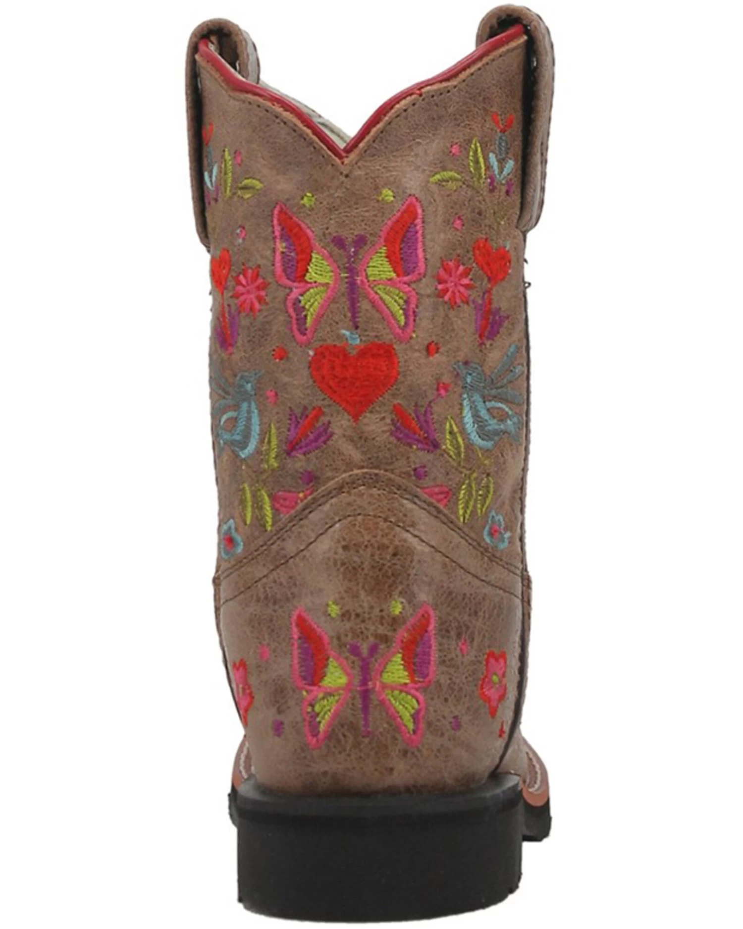 Dan Post Girls' Embroidered Western Boots - Broad Square Toe 5 Dan Post Girls' Embroidered Western Boots - Broad Square Toe - Image 5