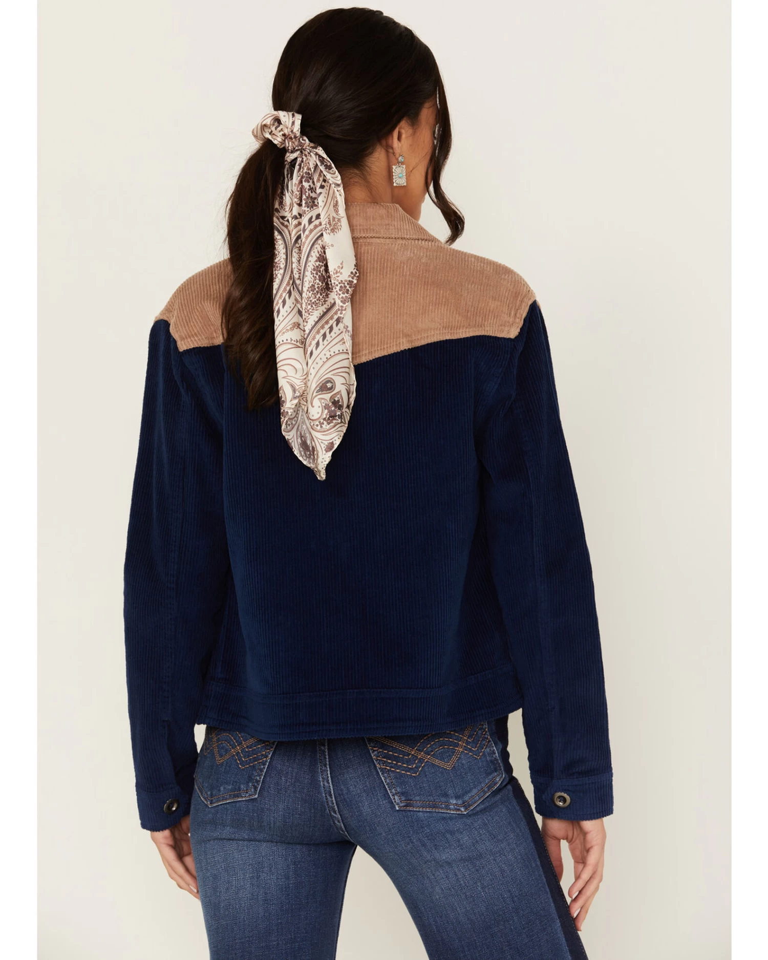 Idyllwind Women's Oak Hill Corduroy Color Block Jacket 4 Idyllwind Women's Oak Hill Corduroy Color Block Jacket - Image 4