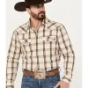 Cody James Men's Sundowner Plaid Print Long Sleeve Western Snap Shirt