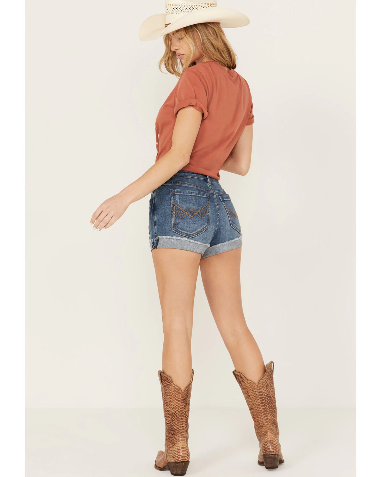 Idyllwind Women's Oakland Mid Rise Rebel Shorts 3 Idyllwind Women's Oakland Mid Rise Rebel Shorts - Image 3