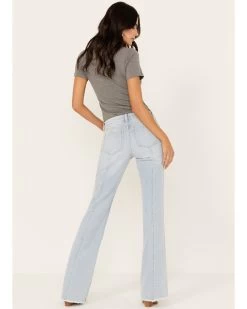 Shyanne Women's Light Wash Low Rise Seamed Bootcut Jeans -Western Chic Shop 2000383329 413 P3