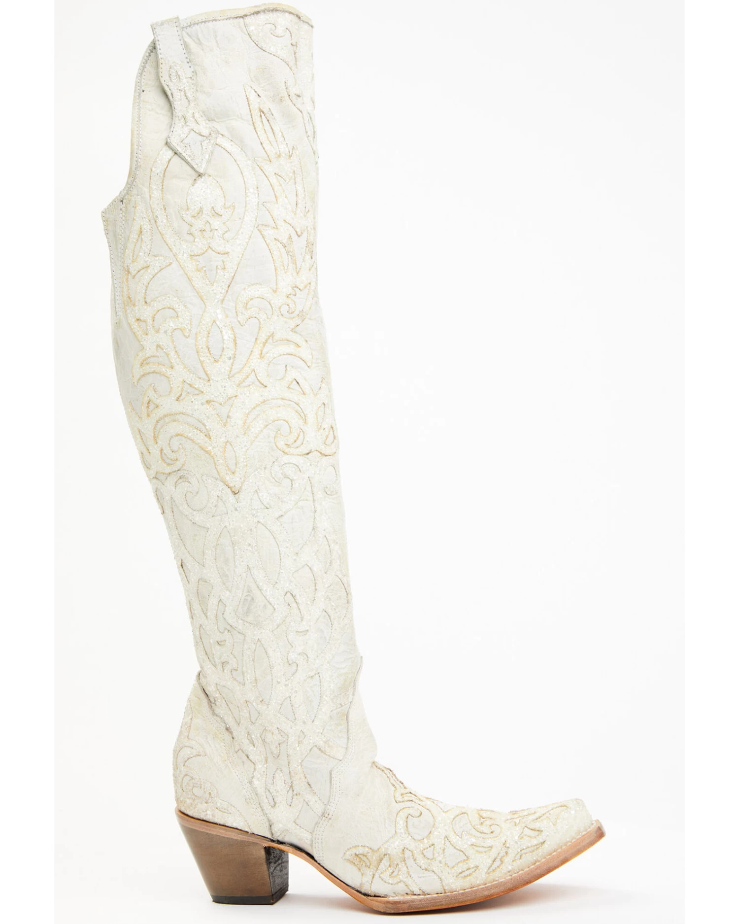 Corral Women's Glitter Overlay Tall Western Boots - Snip Toe 2 Corral Women's Glitter Overlay Tall Western Boots - Snip Toe - Image 2