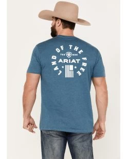 Ariat Men's Land Of The Free Short Sleeve Graphic T-Shirt 7 Ariat Men's Land Of The Free Short Sleeve Graphic T-Shirt -Western Chic Shop 2000384485 461 P4