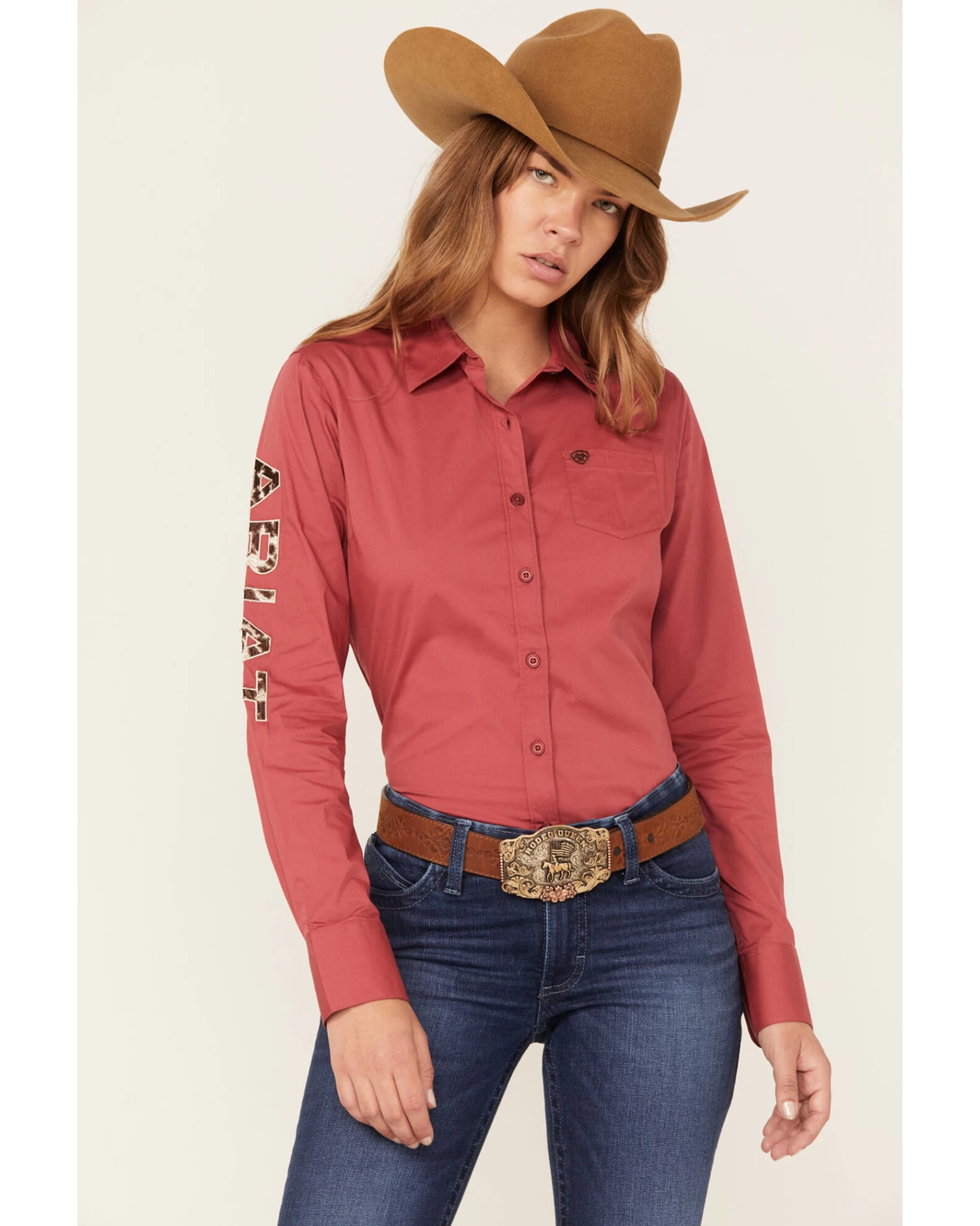 Ariat Women's Team Kirby Long Sleeve Button Down Stretch Western Shirt 2 Ariat Women's Team Kirby Long Sleeve Button Down Stretch Western Shirt - Image 2