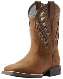 Ariat Girls' VentTEK Western Boots - Broad Square Toe
