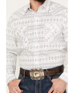 Rough Stock By Panhandle Men's Southwestern Print Long Sleeve Stretch Western Snap Shirt 6 Rough Stock By Panhandle Men's Southwestern Print Long Sleeve Stretch Western Snap Shirt -Western Chic Shop 2000385163 100 P3