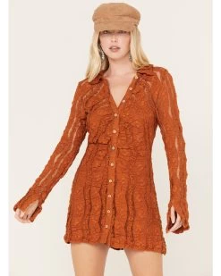 Free People Women's Shayla Lace Mini Dress