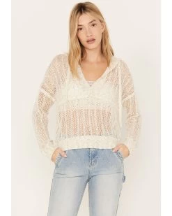 Cleo + Wolf Women's Deep V Hoodie