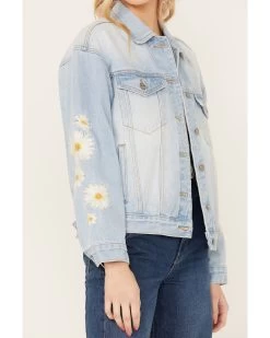 Driftwood Women's Light Wash Daisy Daydreaming Denim Jacket -Western Chic Shop 2000387009 412 P3