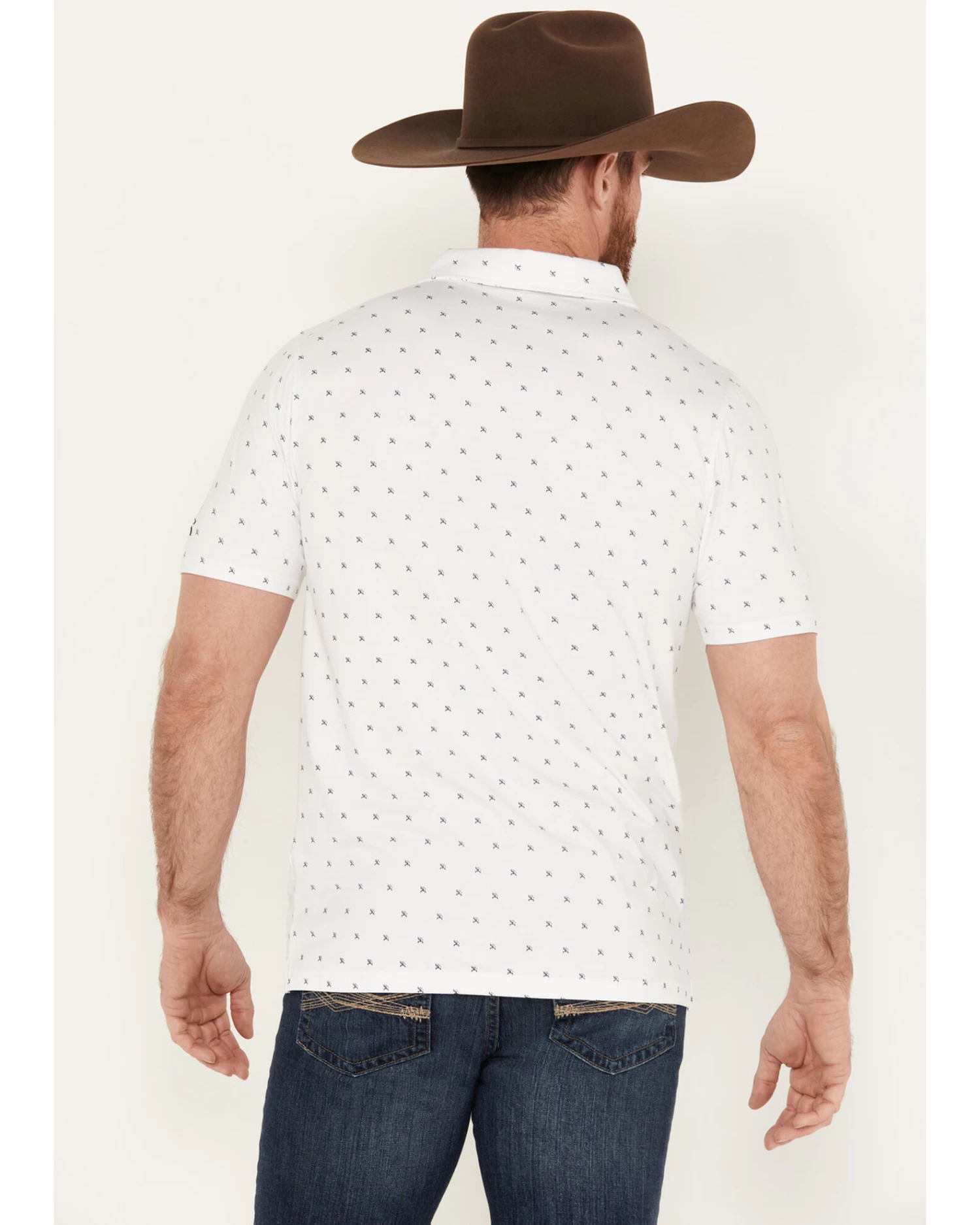 Hooey Men's Hot-Shot Mini Logo Print Polo 4 Hooey Men's Hot-Shot Mini Logo Print Polo - Image 4