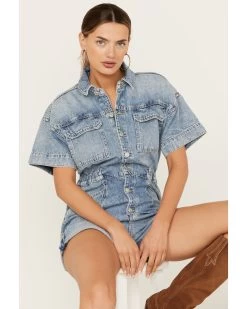 Free People Women's Marci Denim Shortall