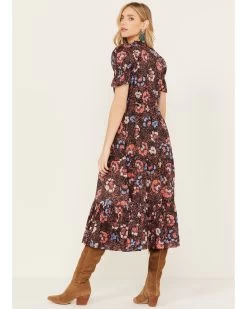 Cleobella Women's Multicolored Floral Caroline Midi Dress -Western Chic Shop 2000389553 900 P4