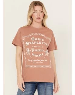 Merch Traffic Women's Chris Stapleton Rose Short Sleeve Graphic Tee