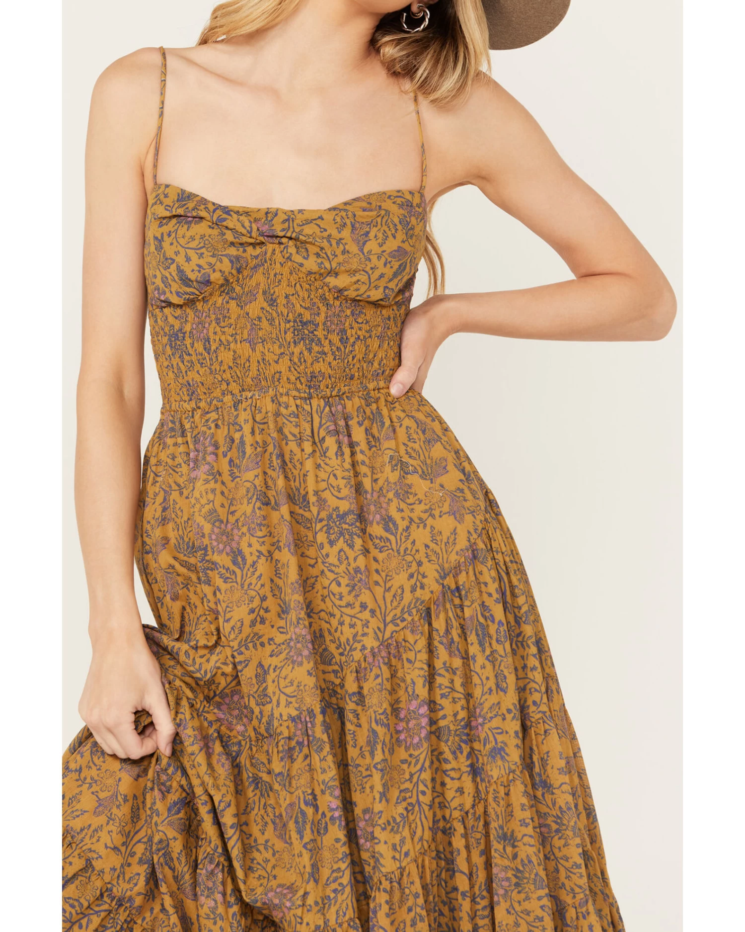 Free People Women's Sundrenched Floral Print Sleeveless Maxi Dress 3 Free People Women's Sundrenched Floral Print Sleeveless Maxi Dress - Image 3