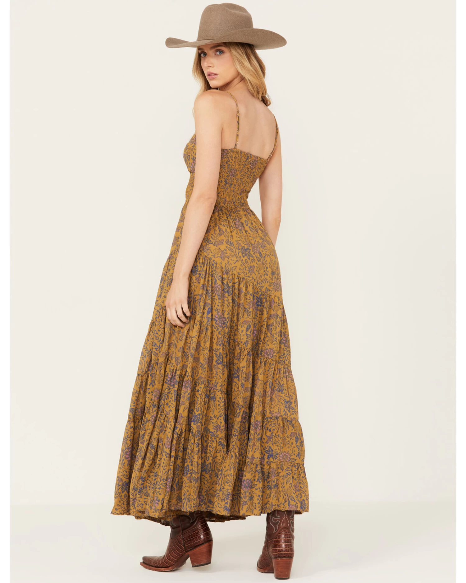 Free People Women's Sundrenched Floral Print Sleeveless Maxi Dress 4 Free People Women's Sundrenched Floral Print Sleeveless Maxi Dress - Image 4