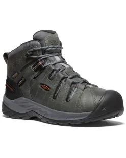 Keen Men's Flint II Mid Waterproof Work Boots - Round Toe